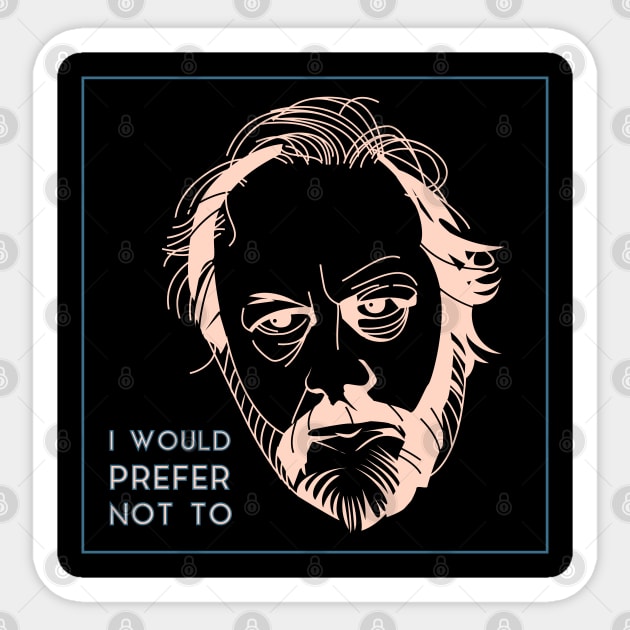 Žižek - I would prefer not to V.2 Sticker by RAdesigns